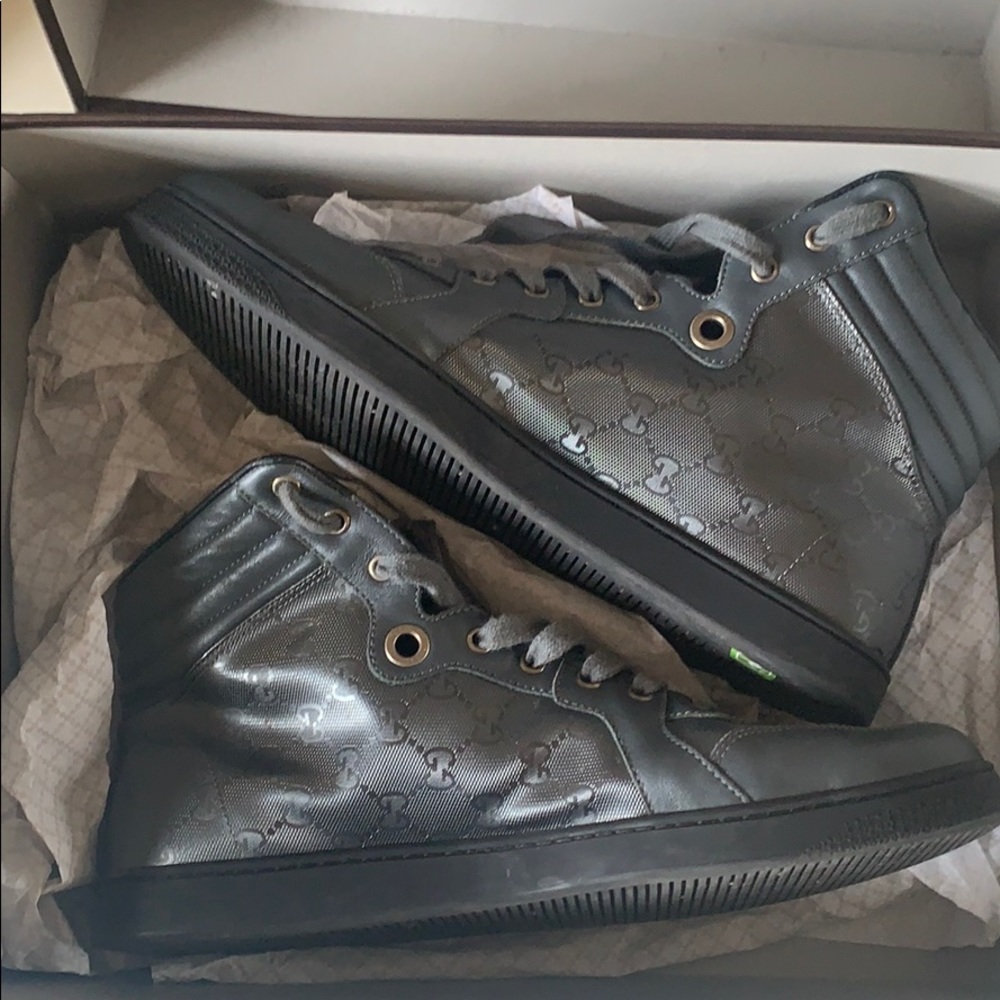 Men’s Gucci high top sneakers with original box